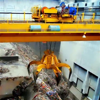 Qzシリーズダブルガーダーグラブバケット天井クレーン